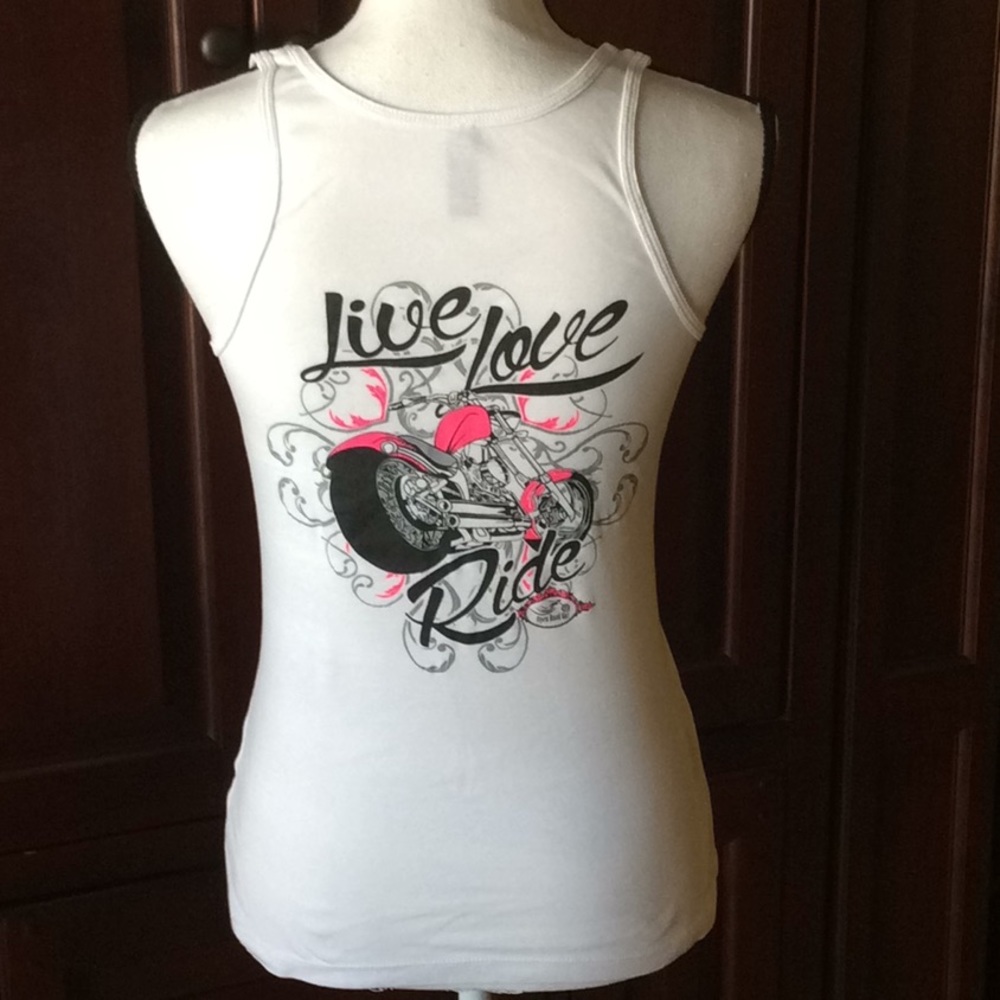 District Made Live Love Ride tank S